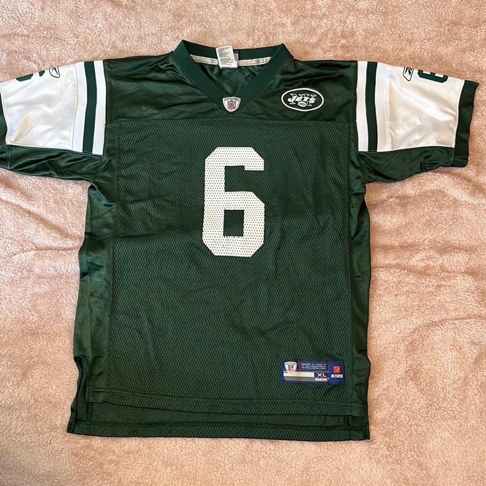 NFL Reebok Jets #6 Mark Sanchez football Jersey